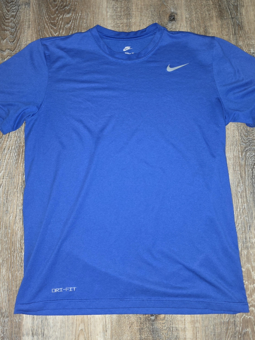 Nike Men’s Blue Dri-FIT Crew Neck Performance T-Shirt Medium